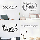 PVC Quotes Wall Sticker DIY-WH0200-100-6