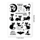 PH PandaHall Animal Silicone Stamps Halloween Clear Stamps Cat Spider Bat Transparent Seal Stamps Vintage Rubber Postage Stamp for Card Making Journaling DIY Scrapbooking Photo Album Crafts DIY-WH0167-56-899-2