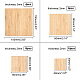 Planches de bois carrées olycraft pour la peinture AJEW-OC0001-93-2