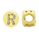 Brass Micro Pave Clear Cubic Zirconia Beads KK-T030-LA843-RX3-1