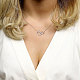 Shegrace 925 collares con colgante de gatito de plata esterlina JN823A-3