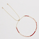 Bracelet en perles de verre tressées CG0646-10-1
