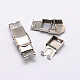 Rectangle 304 Stainless Steel Watch Band Clasps STAS-N076-09-1