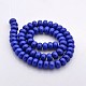 Imitation lapis lazuli teint synthétique turquoise rondelle perles brins TURQ-E016-03-8x5mm-3