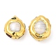 Perles ovales en perles keshi naturelles de style baroque KK-M251-12G-2