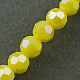 Electroplate Glass Beads Strands EGLA-R017-6mm-8-2