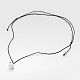Adjustable Round Natural Gemstone Pendant Necklaces NJEW-JN01197-3
