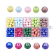 10 couleurs de perles de verre peintes DGLA-JP0001-13-1