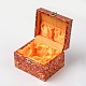 Rectángulo chinoiserie regalo embalaje cajas de joyas de madera OBOX-F002-18A-01-2
