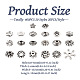 Kissitty 400 pièces 20 styles perles d'espacement en alliage de style tibétain FIND-KS0001-25-5