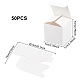Benecreat 50er Pack weiße Geschenkboxen Papierschachteln Cupcake Boxen basteln 2.75x2.75x2.75 Zoll mit Deckel zum Verpacken CON-WH0072-34B-2