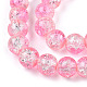 Chapelets de perles en verre craquelé peint CCG-S001-8mm-09-A-3