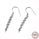 925 orecchino pendente in argento sterling rodiato STER-L057-050P-1