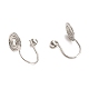 Accessoires de convertisseurs de boucles d'oreilles à clipser en laiton KK-D060-02P-2