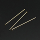 Épingles à tête plate remplies d'or jaune KK-G161-19x0.5mm-1-1