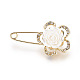 Golden Plated Alloy Brooches JEWB-WH0003-06G-1