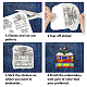 Benecreat 4 Blatt 18 Stück Stick- und Stitch-Stickpapier DIY-WH0455-045-3