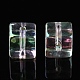 UV Plating Transparent Acrylic Beads OACR-K005-03-1