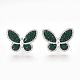 (vente d'usine de fêtes de bijoux) ensembles de zircone cubiques en laiton à la mode SJEW-J015-A02-4