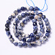 Faceted Natural Sodalite Round Bead Strands G-L377-45-6mm-2