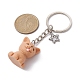 Porte-clés pendentif chien en résine KEYC-JKC00564-01-2