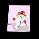 炭素鋼カッティングダイステンシル  DIYスクラップブッキング/フォトアルバム用  装飾的なエンボス印刷紙のカード  クリスマス雪だるま  マットプラチナカラー  9.5x10.5cm DIY-F032-69-7