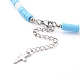 Polymer Clay Heishi Beaded Necklaces NJEW-JN03437-3