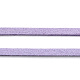 3x1.5 mm lila cordón del ante de imitación plana X-LW-R003-52-4