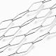 201 Stainless Steel Rhombus Link Chains CHS-S006-JN959-1-4