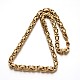 304 Stainless Steel Byzantine Chain Necklaces NJEW-E048-12G-2