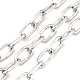 304 cadena de eslabones ovalados texturizados de acero inoxidable CHS-K017-01P-1