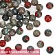Olycraft 2 Strands Natural African Bloodstone Beads Strands G-OC0002-42-2