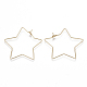 Brass Earring Hooks X-KK-T038-426G-1