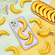Craspire 40 pz banana artificiale mini imitazione banana gialla decorazione decorazione schiuma simulazione realistica frutta finta per natale matrimonio fingendo oggetti di scena accessori decorazione della casa AJEW-WH0038-19-4