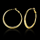 Серьги-кольца из латуни EJEW-BB16613-G-2
