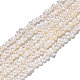 Fili di perle di perle d'acqua dolce coltivate naturali PEAR-N013-02C-3