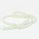 Chapelets de perle ronde en verre craquelé transparent peint X-DGLA-Q018-6mm-01-4