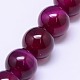 Natural Agate Round Beads Strand G-L086-8mm-07-2