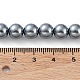 Umweltfreundliche runde Perlenstränge aus gefärbtem Glasperlen X-HY-A002-8mm-RB077-5