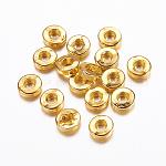 Tibetan Style Spacer Beads, Lead Free & Cadmium Free, Donut, Golden, 6x2mm, Hole: 2.5mm