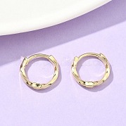 Серьги-кольца из латуни EJEW-Z102-13G