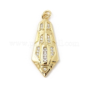 Латунные микро проложить кубического циркония подвески KK-U047-07G-04