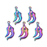 Placage de rack pendentifs en alliage de couleur arc-en-ciel PALLOY-S180-327