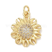 Латунные микро проложить кубического циркония подвески KK-K368-56G