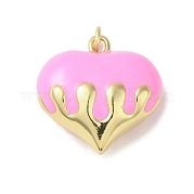 Подвески из латуни с эмалью в стойку KK-S366-05G-09