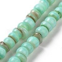 Fili di perline di conchiglie d'acqua dolce coltivate naturali&nbsp;SHEL-F002-01C