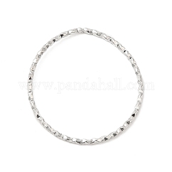 Anelli di collegamento in acciaio inossidabile 304 anti-ossidazione, texture, anello rotondo, colore acciaio inossidabile, 24~25x1mm, diametro interno: 22~23mm