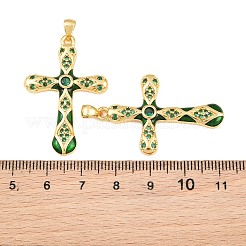 Colgante micropavé cubic zirconia de latón&nbsp;CU-CBAB3AD-11G-04