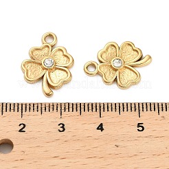 Подвеска из нержавеющей стали 304 со стразами&nbsp;STAS-U047-17G