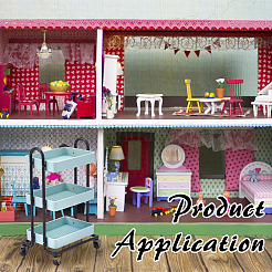 Mini-Modell eines kleinen Plastikwagens&nbsp;DIY-WH0671-321B